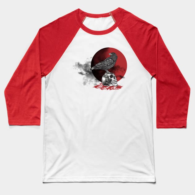 Crows Baseball T-Shirt by Cika Ciki